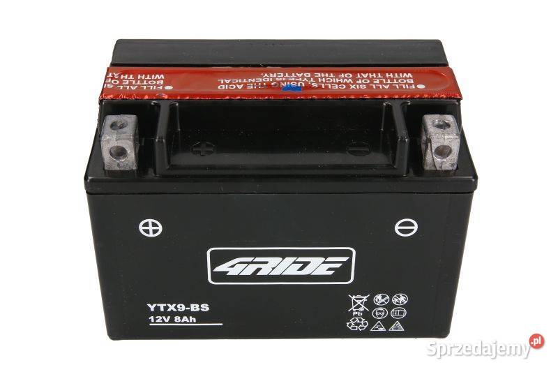 Akumulator motocyklowy 4 RIDE YTX9BS 12V 8Ah dolnośląskie Wrocław sprzedam
