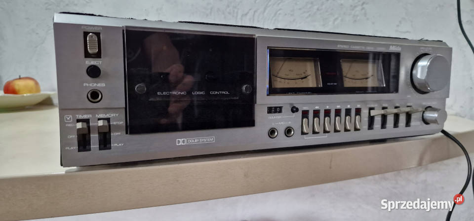 magnetofon Miida casette deck C2000 VU meter Międzychód