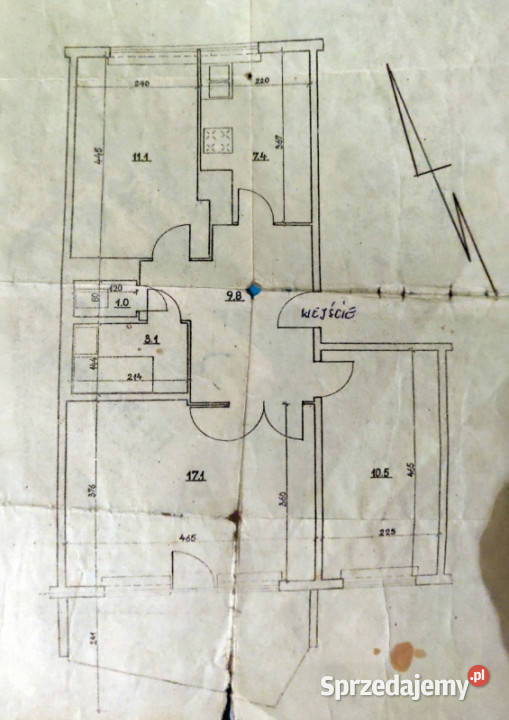 Mieszkanie 61 m2 Warszawa Gocław Liczba pokoi 3