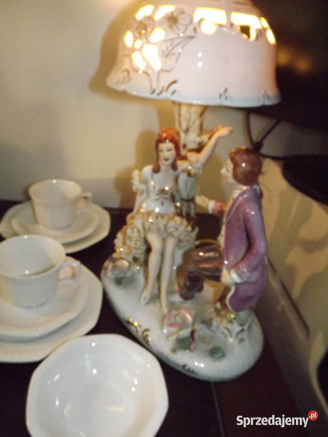 Lampa Porcelanowa Rumunia z PRL Szczytno