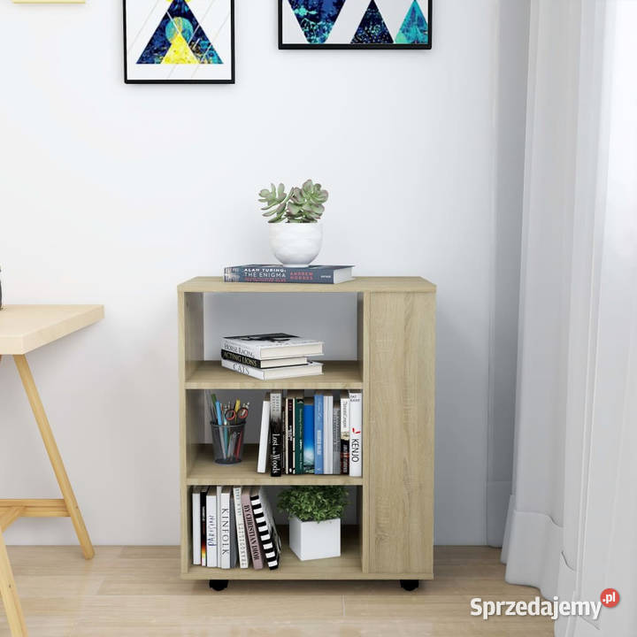 Szafka na kółkach dąb sonoma 60x35x75 WM808452 Warszawa sprzedam