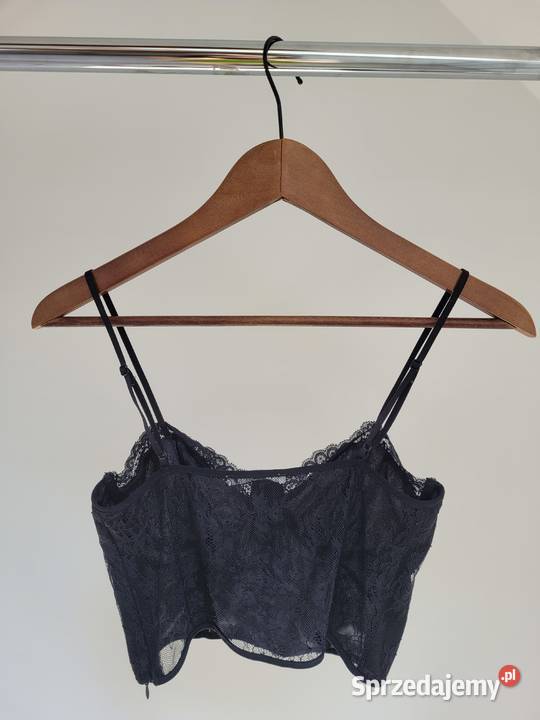 Czarny top gorset Liszki