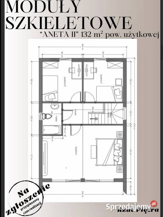 Na sprzedaż dom moduł szkieletowy 5602zł/m2 Łódź