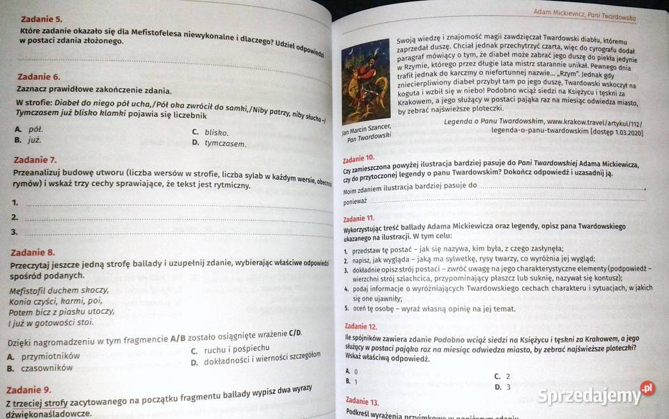 Sprawdziany klasy 4 Język Polski Anna Lasek Pozostałe Chełm