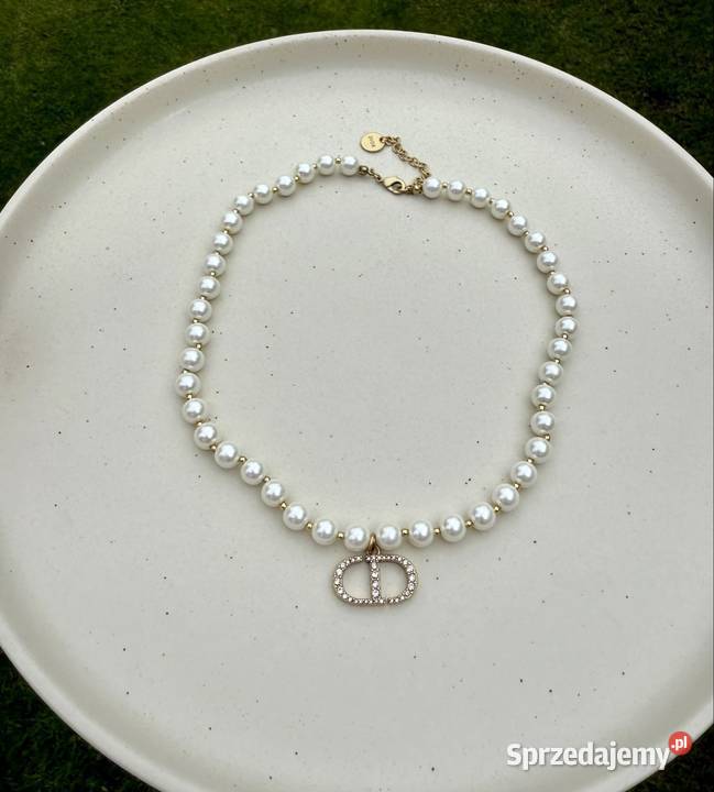 Naszyjnik z pereł hodowlanych na sty l Dior cd Warszawa