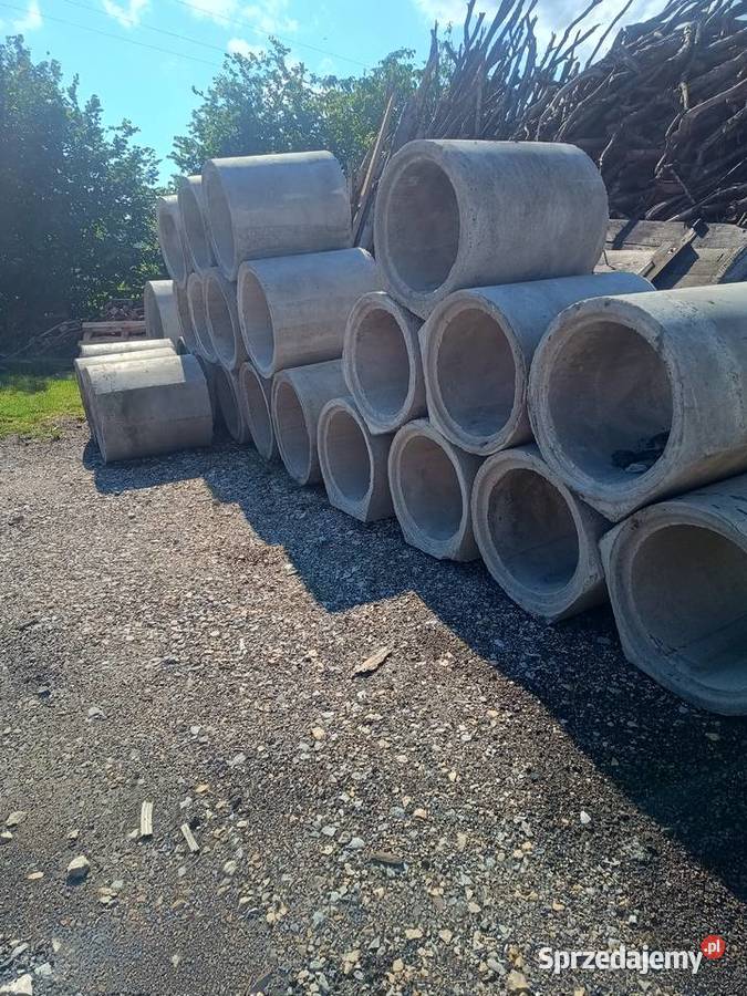 Kręgi i pokrywy betonowe 80x80 Kopanie Skrzydłowice