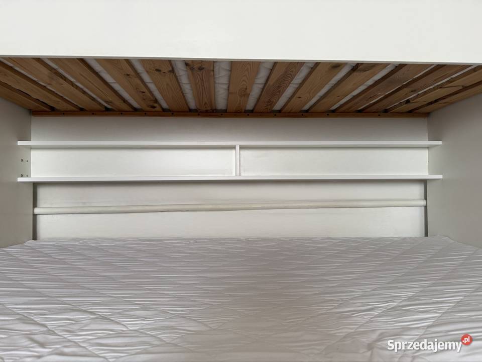 Łóżko piętrowe z szufladami i taśmą led Suchedniów