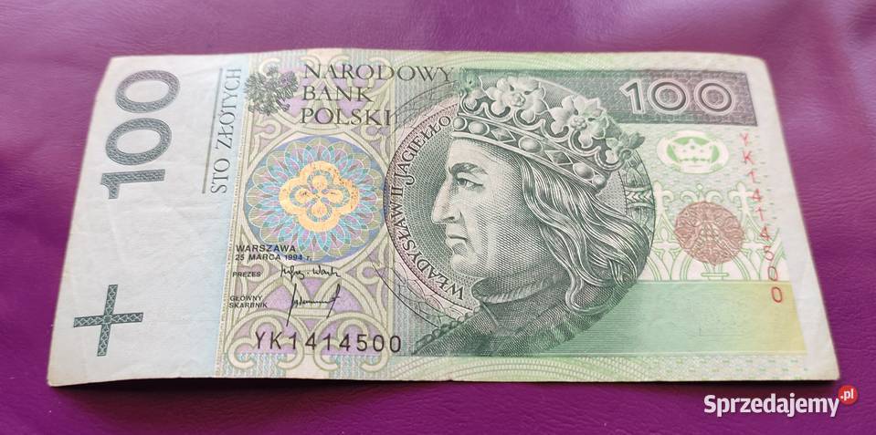 100 seria YK Poszukiwana rzadkość 6 Numizmatyka Pruszków