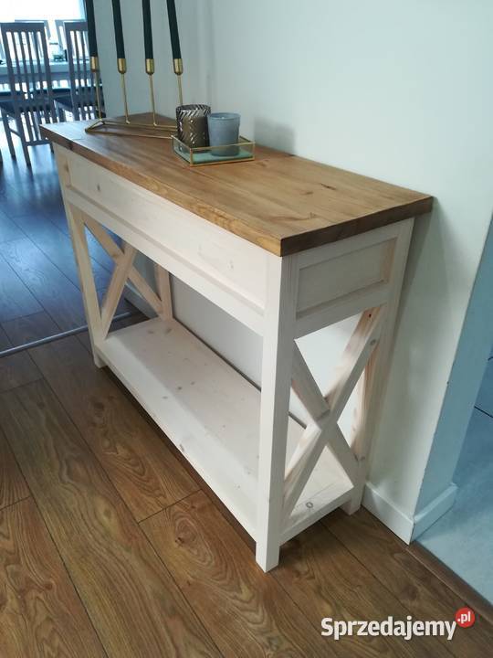 Konsola drewniana styl prowansalski Pozostałe łódzkie Szadek sprzedam