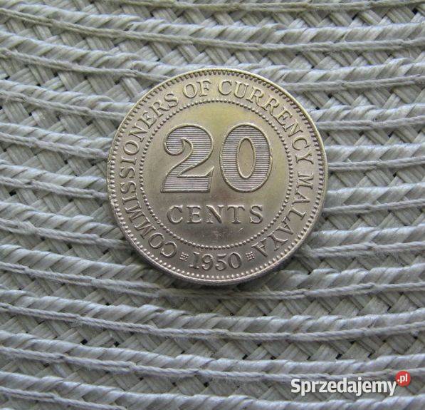 Malaje 20 Cent 1950r