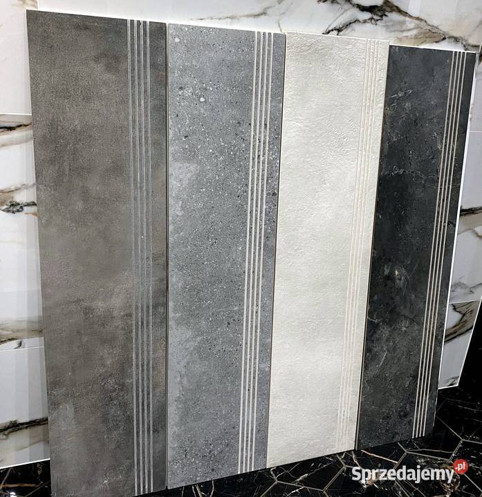 Twarde szare płytki schodowe 120x30 Łask sprzedam