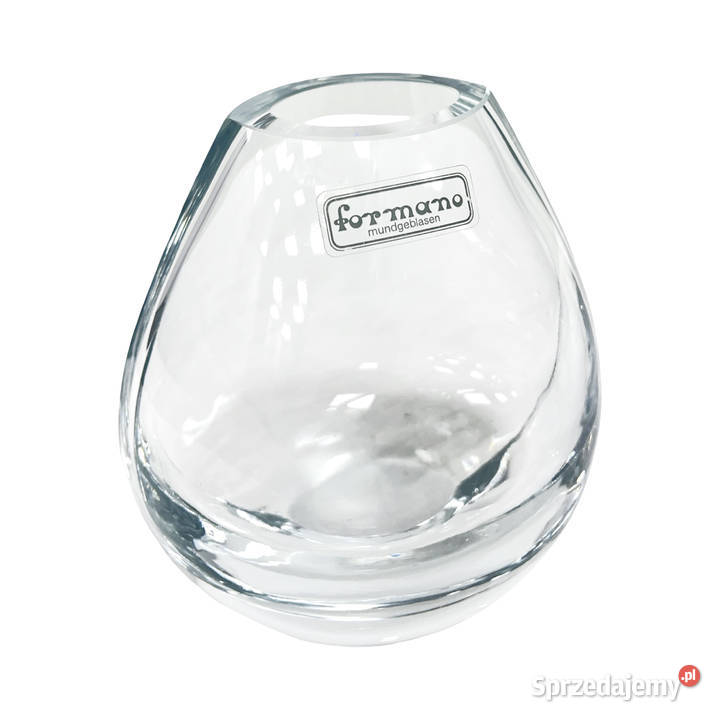 Szklany Wazon ręcznie formowany Minimalistyczny mazowieckie Warszawa sprzedam