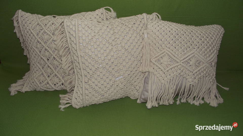 Poszewka makrama Dekoracje i ozdoby Leźnica Wielka-Osiedle