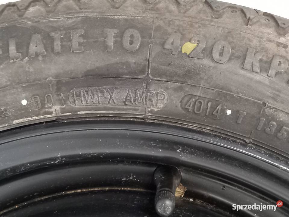 KOŁO DOJAZDOWE ZAPAS 13570 R15 ET45 KIA RIO III Koła dojazdowe Koła dojazdowe Kielce