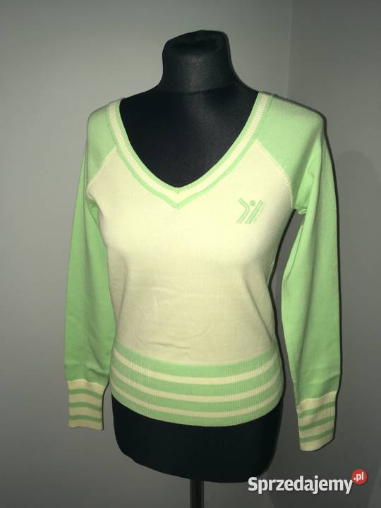 Nowy sportowy krótki sweter Pepe Jeans seledyn S Nisko