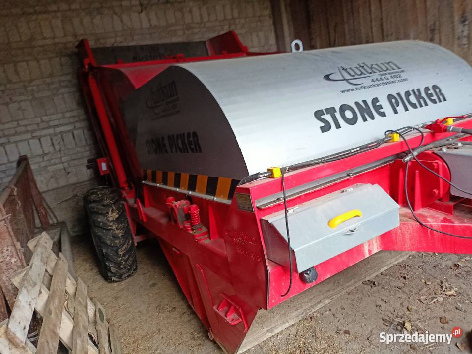 Zbieracz kamieni Tutkun Stone Picker 2m nowy nieuszkodzony Skwierczyn Lacki