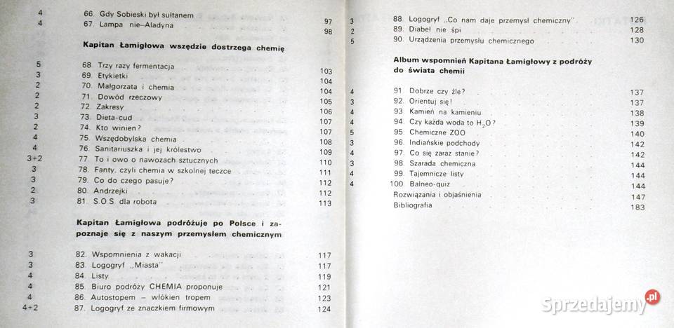 Wyprawa Kapitana Łamigłowy w krainę chemii M J miękka