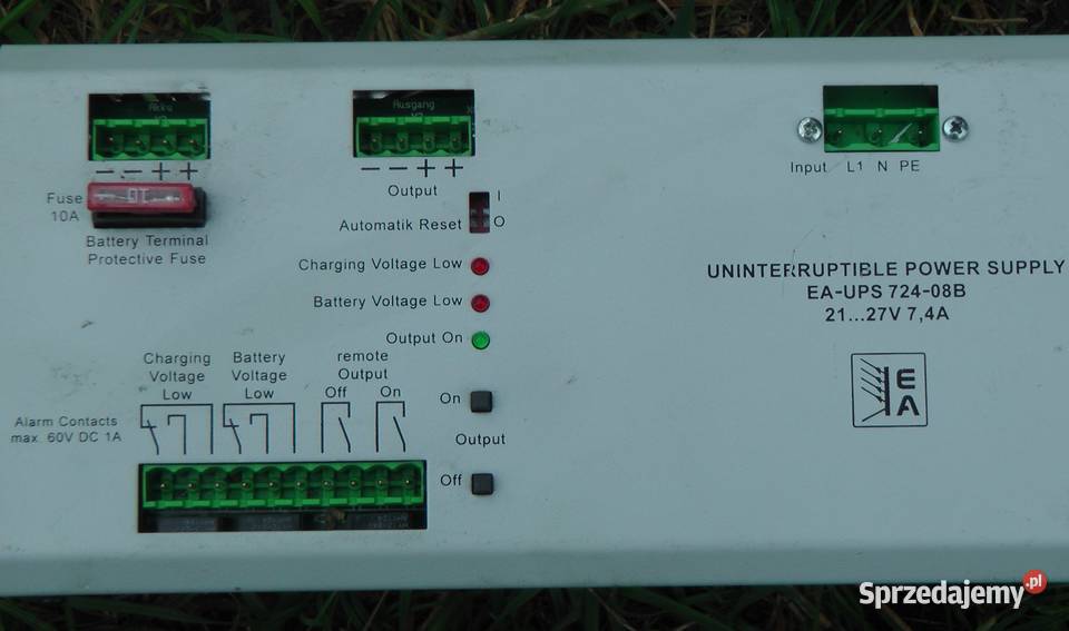 fotowoltaika Zasilacz UPS 72408 B i bateria 24 V Pozostałe Wrocław sprzedam