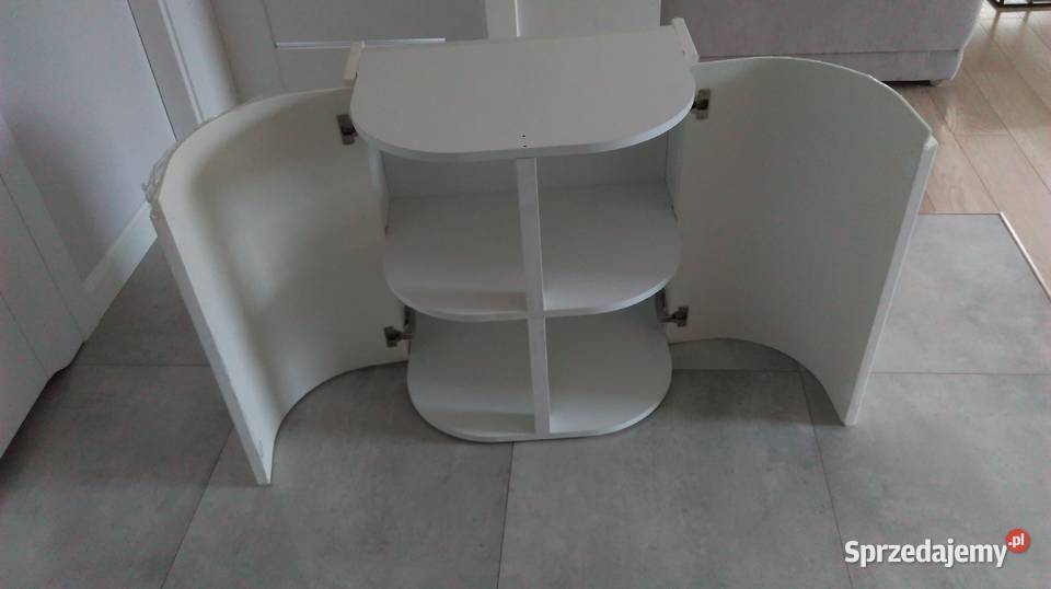 szafka biała drzwi półokrągłe 63cm Szafy, regały, półki Marki
