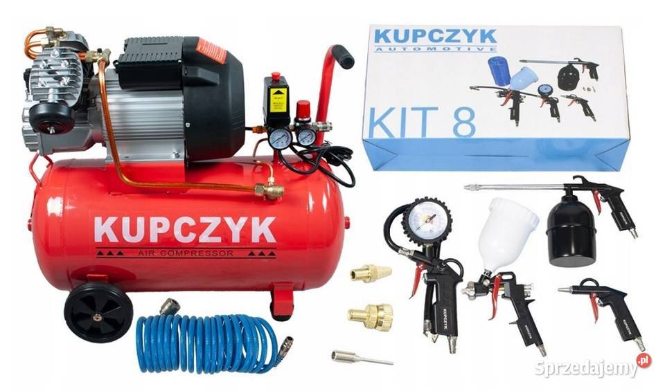 Kompresor tłokowy ZVA50 Kupczyk zestaw KIT8 Warka