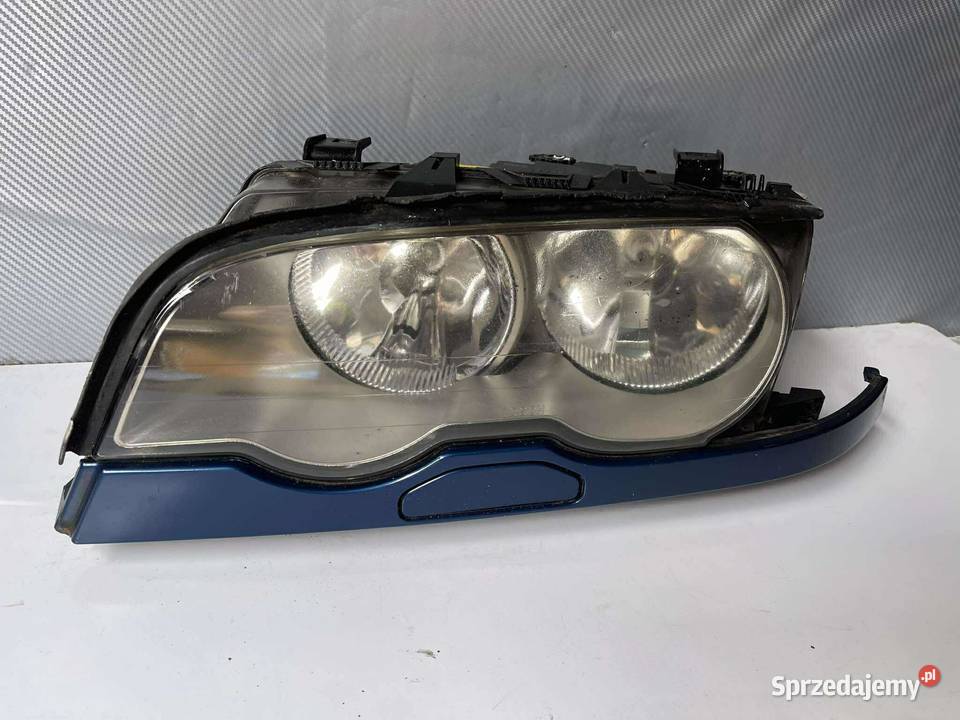 BMW 3 E46 COUPE CABRIO LEWA LAMPA PRZÓD ORYGINAŁ Lampy przednie wielkopolskie Ostroróg