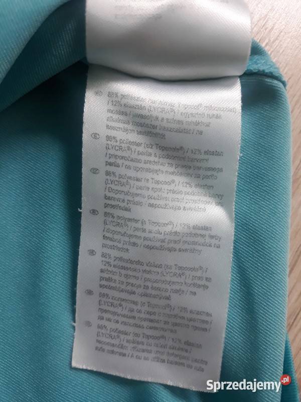 Niebieska oddychająca bluzka sportowa tshirt Odzież damska Kraków