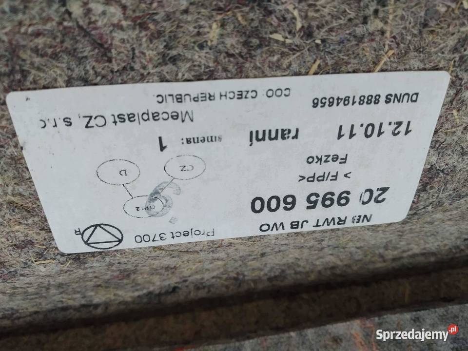 PÓŁKA TYLNA 20995600 Opel Insignia I 20082017 A osobowe