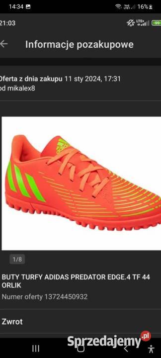 Buty sportowe Adidas Turfy 44 Predator Edge 4 TF Małkinia Górna