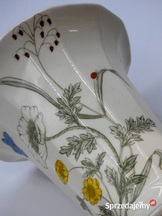 Piękny duży porcelanowy wazon sygnowany kujawsko-pomorskie Inowrocław
