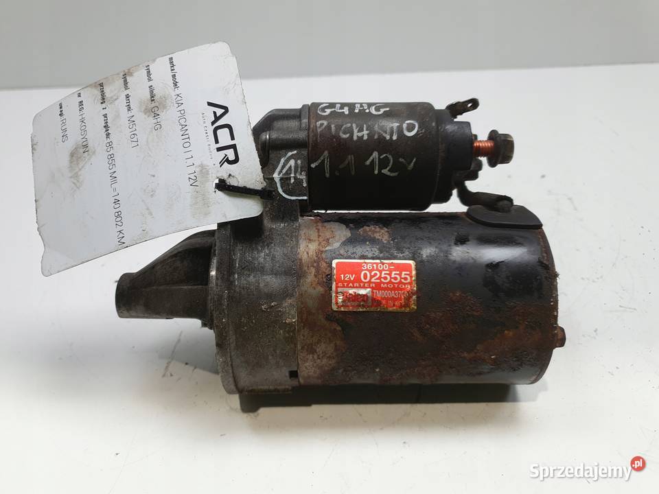 ROZRUSZNIK Kia Picanto 11 12V ROZRUSZNIK Układ elektryczny silnika
