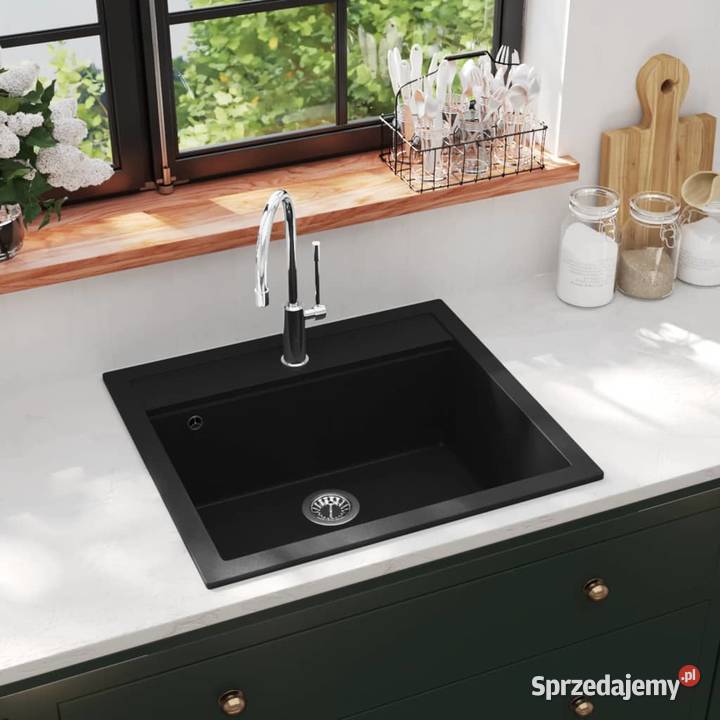 vidaXL Granitowy zlewozmywak jednokomorowy Warszawa