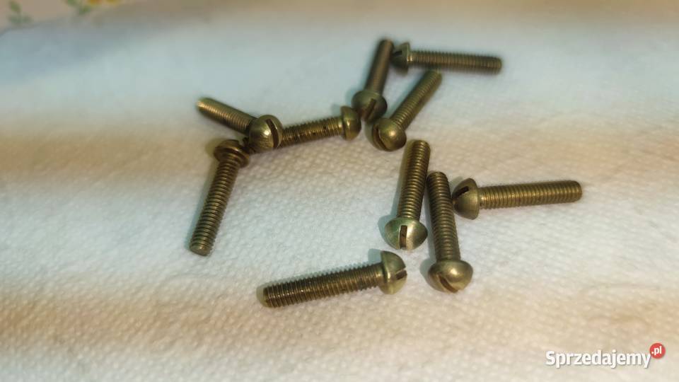 śruba mosiądz wkręt M4 X20mm 10 mazowieckie Pruszków
