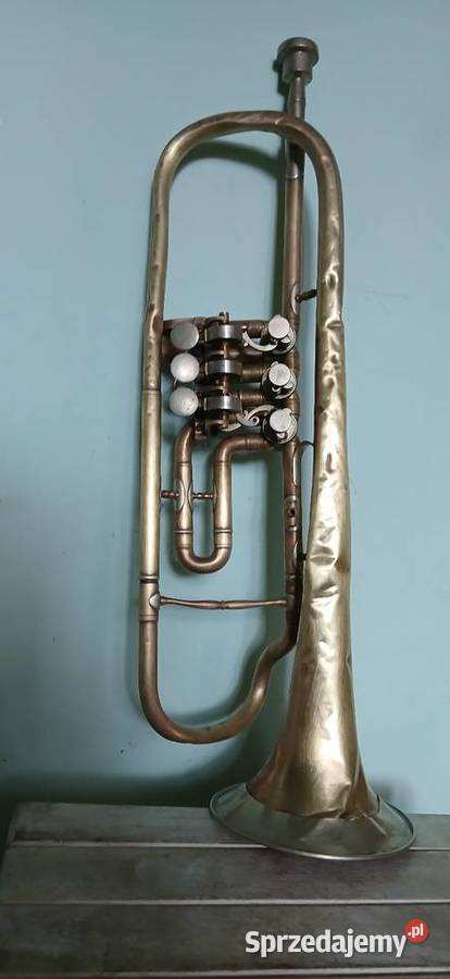 Stara mosiężna trąbka blaszane Instrumenty dęte Kraków