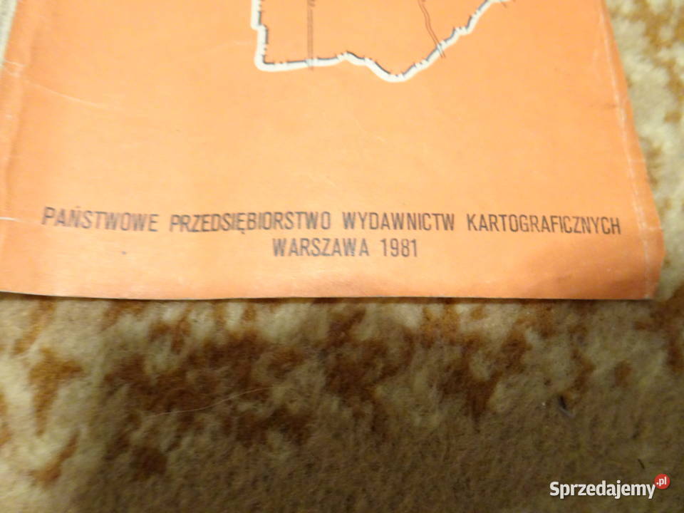 planmapa Warszawy z 1981 r mazowieckie Warszawa sprzedam