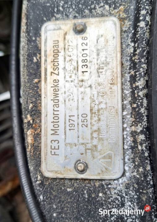MZ ES 2502 Trophy 1971 Do renowacji Zabytkowy mazowieckie Warszawa sprzedam