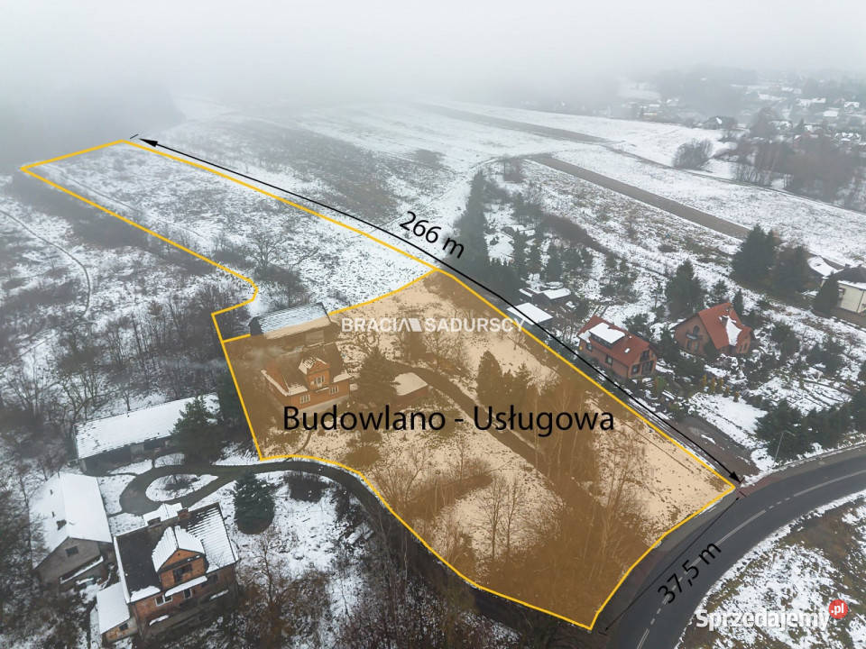 Działkę sprzedam 13500m2 Włosań asfalt