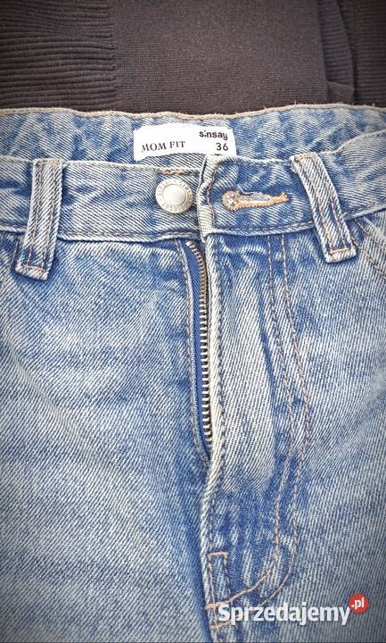 Spodnie jeansowe Sinsay 36 mom fit niebieski lubuskie Gorzów Wielkopolski
