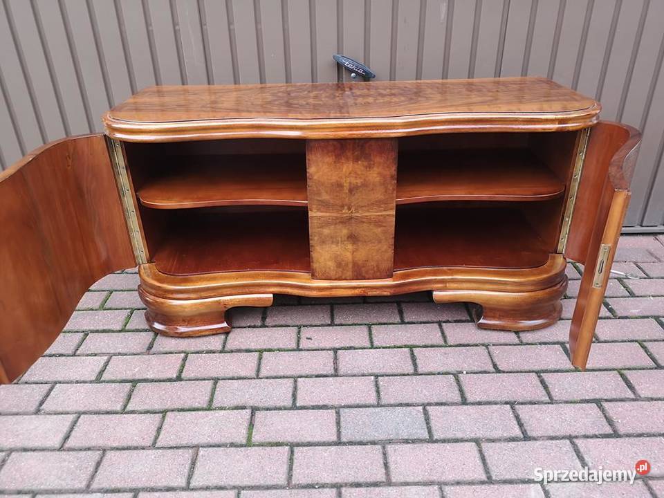 Komoda Szafka RTV ARTDECO Orzech Niska Stara Swarzędz