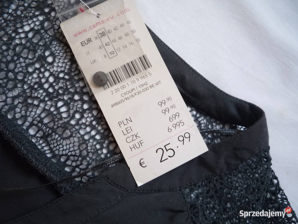 NOWA Camaieu 38M Szara Bluzka Elegancka Wiskoza Szczecin