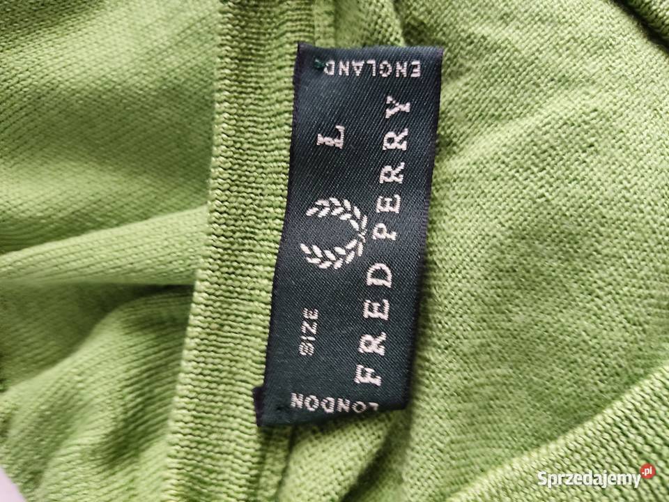 Sweter serek Fred Perry zielony Fred Perry Głuchołazy
