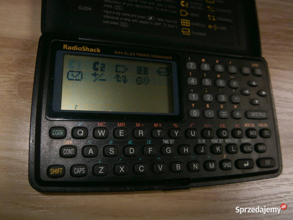RADIOSHACK EC387 64K ELECTRONIC ORGANIZER SPRAWNY Łódź Sprzedajemy.pl