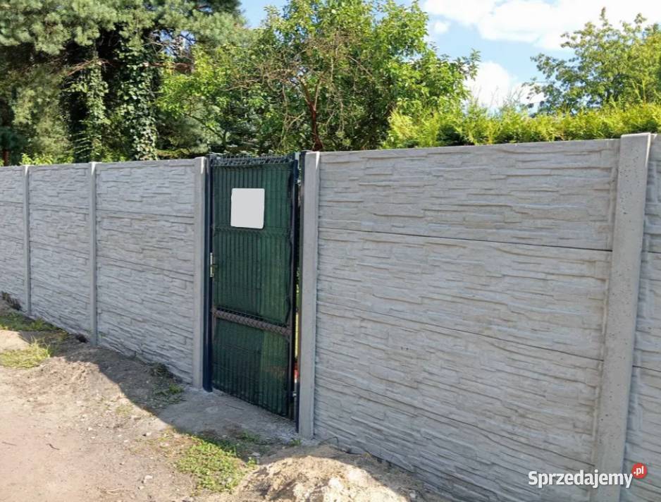 Płot Panelowy Ogrodzenie panelowe betonowe wielkopolskie Luboń