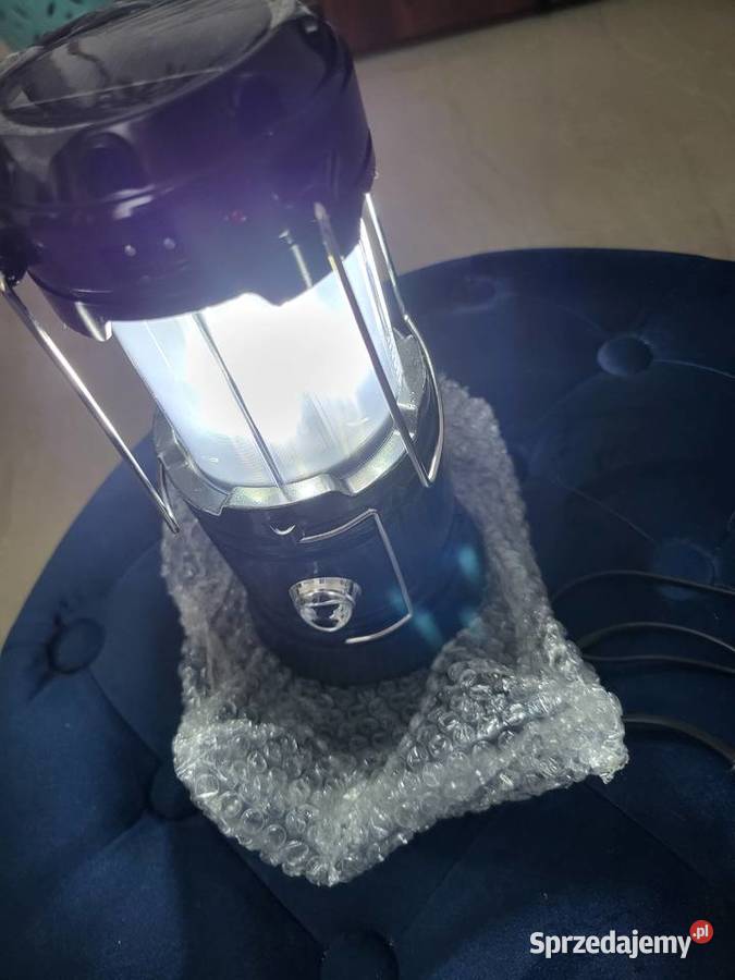Lampa Latarka LED Kempingowa Solarna USB dolnośląskie Nowa Ruda