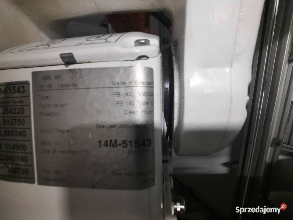 Robot przemysłowy ABB IRB 140 M2004 Produkcja lubuskie Strzelce Krajeńskie
