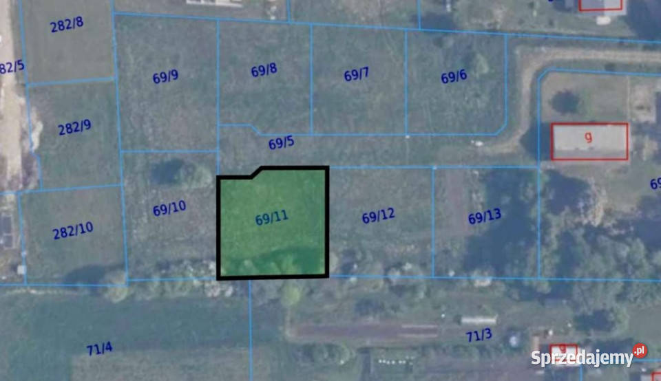 Działka budowlana 1073 m w Kolniku spokojna pomorskie Kolnik