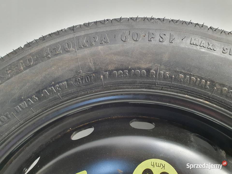 KOŁO DOJAZDOWE dojazdówka 12590 R16 5x112 Chełm