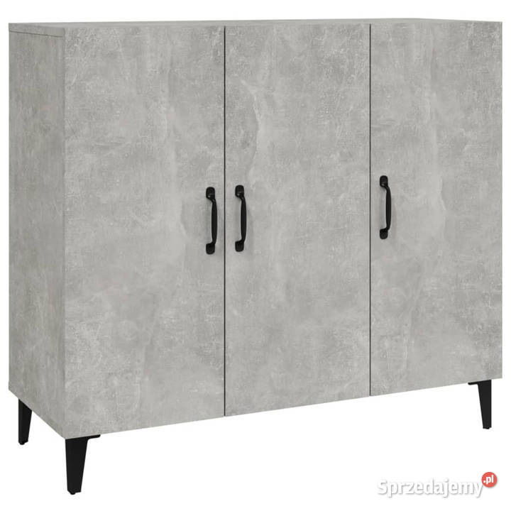 Szafka szarość betonu 90x34x80 materiał