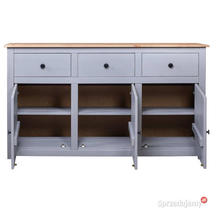 Szafka szara 135x40x80 lite drewno sosnowe seria mazowieckie Warszawa
