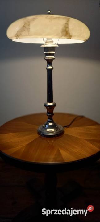 Kolumnowa lampa z chromowanego mosiądzu duży