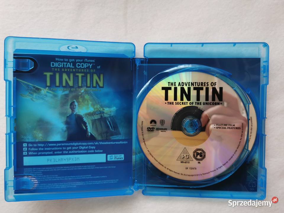 The Adventures Tintin Przygody Tintina Bluray Blu-ray Ozorków